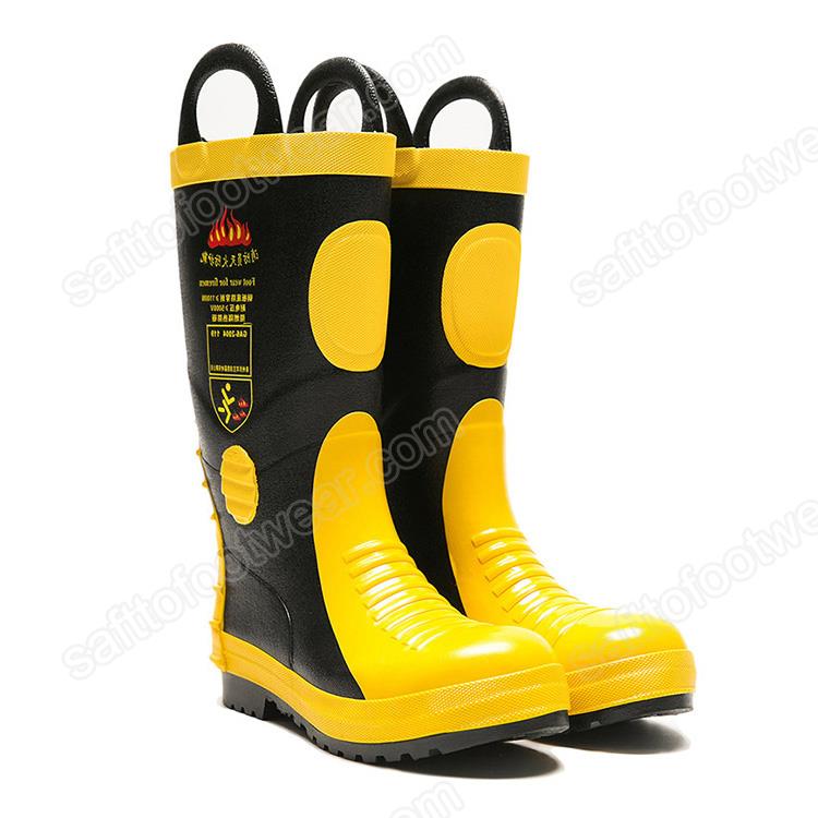 Rubber Firefighter Safety Boots