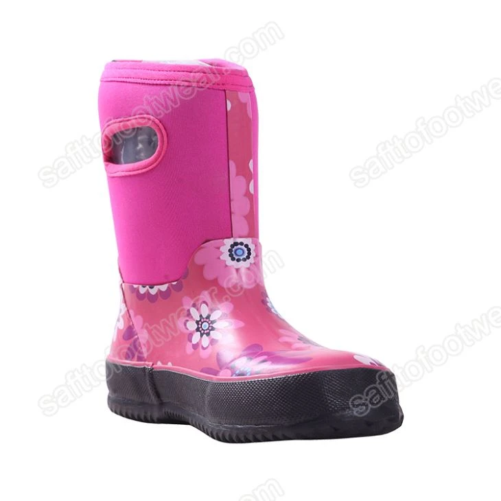 Neoprene Kids Rubber Rain Boots