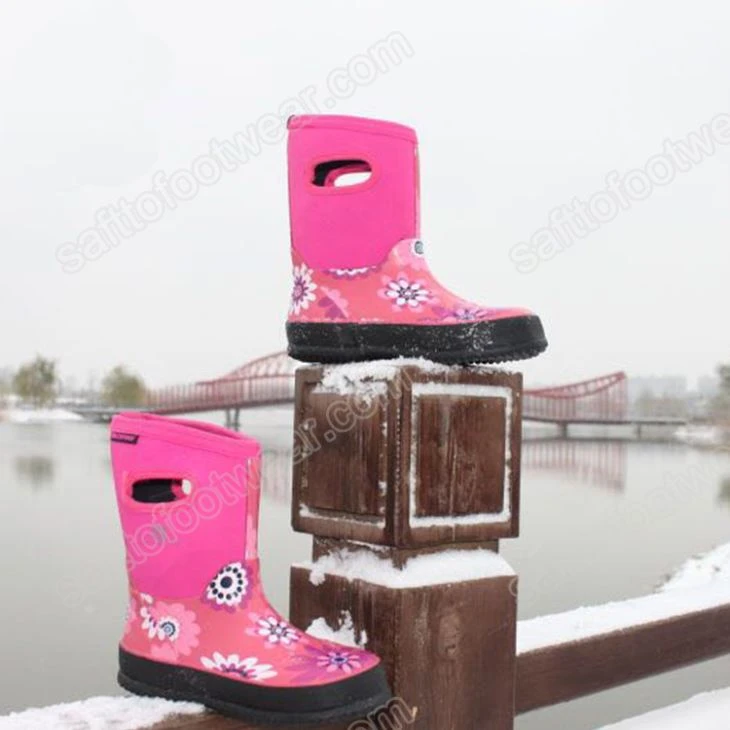 Neoprene Kids Rubber Rain Boots