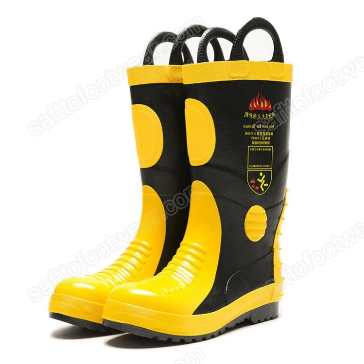 Rubber Firefighter Safety Boots